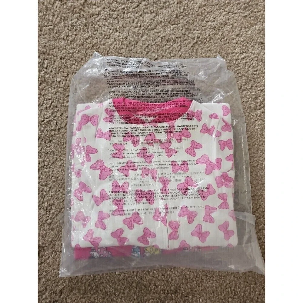Disney Minnie Mouse Snug Fit Cotton Footed Pajamas Pink 18M